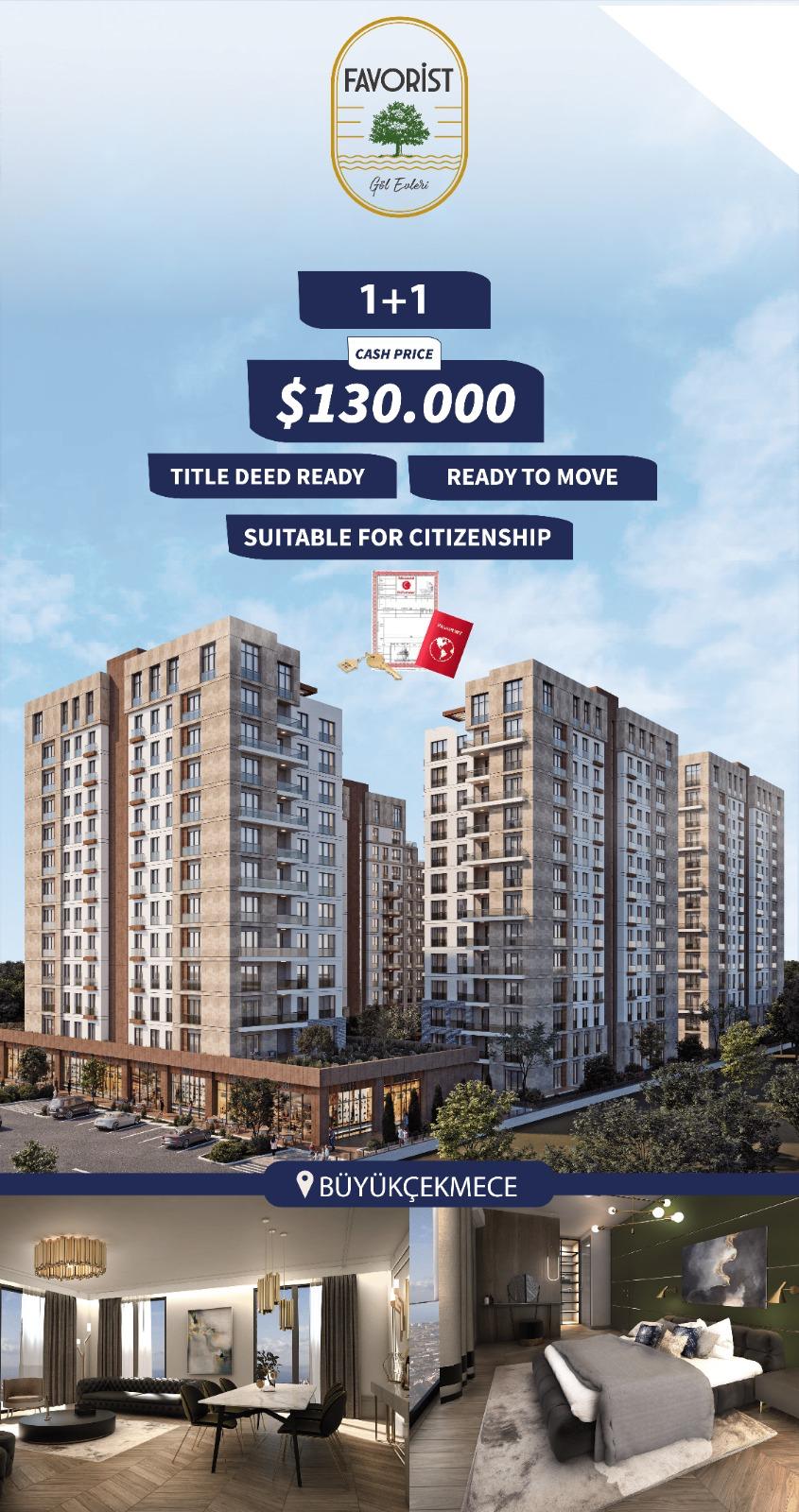 Buyukcekmece 1+1 Lake View